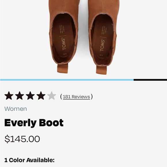 Toms size 7 women’s boots with heel. Tan colour - Picture 6 of 7